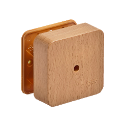 65005-38М Тусо Коробка универсальная для кабель-каналов, 80х80х25мм (бук на светлой основе)