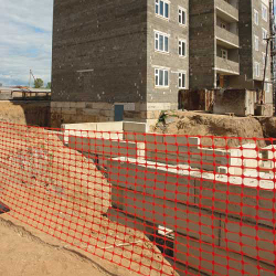 Аварийное ограждение, ячейка 45*95, 1.2х50м,оранжевая