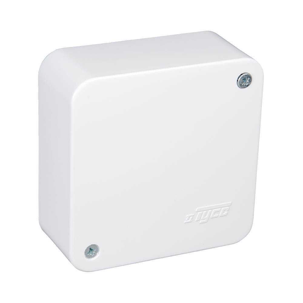 65004 Тусо Коробка распаячная о/п 79х79х32 мм (4 клеммника) белая