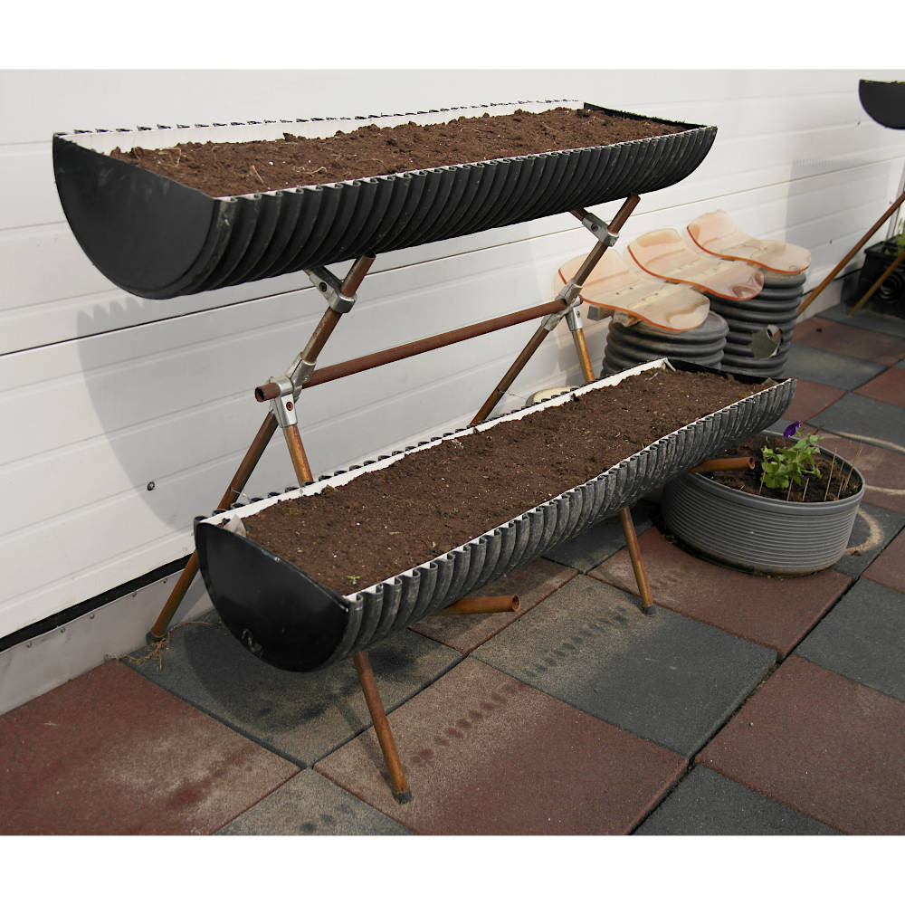 Клумба мобильная двухярусная для цветов 1,5 метра